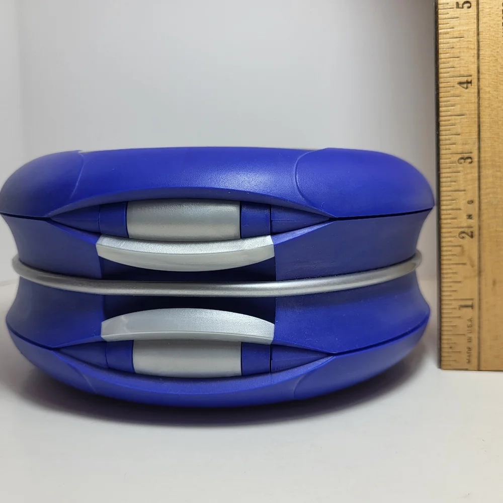 DiscGear Discus 40 Disc CASE Blue Hard Shell CD DVD Game Holder Storage Carry